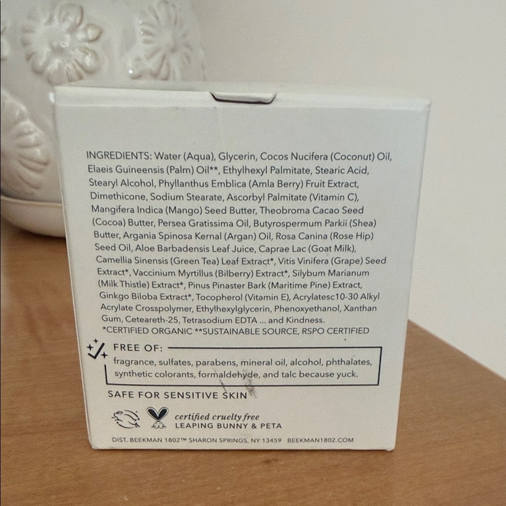Beekman 1802 Golden Goat Milk Body Cream — White & Yellow Accents - Picture 2 of 6